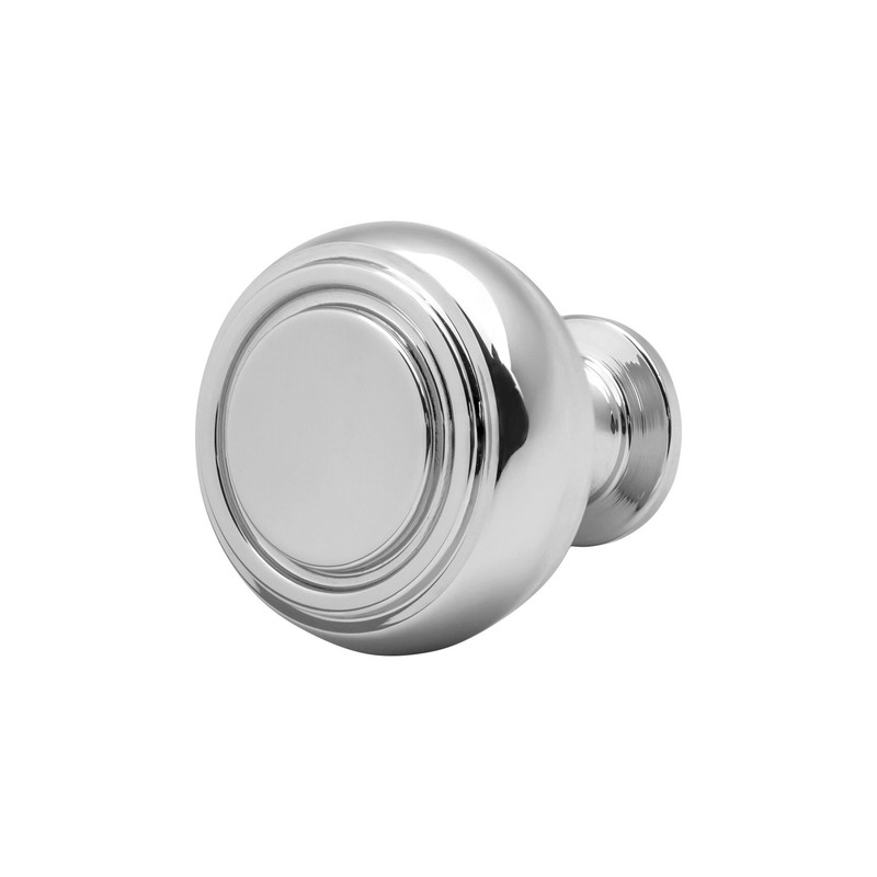 Round Metal Button Chrome Kitchen Cabinet Drawer Knob 1-5/16" (33mm) gallery