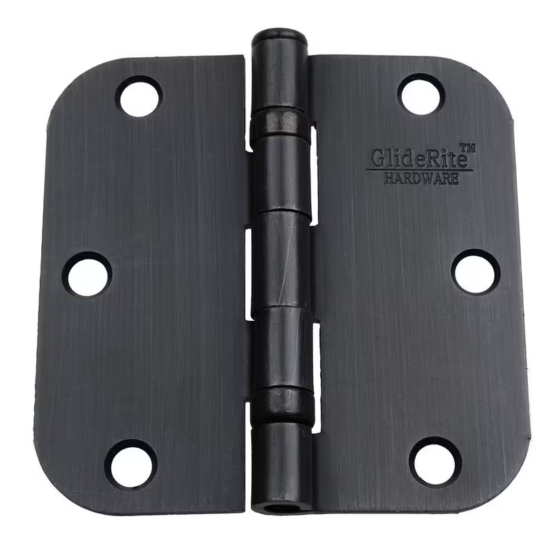 3-1/2 In. Oil Rubbed Bronze Steel Ball-Bearing Door Hinge 5/8 In. Corner Radius gallery