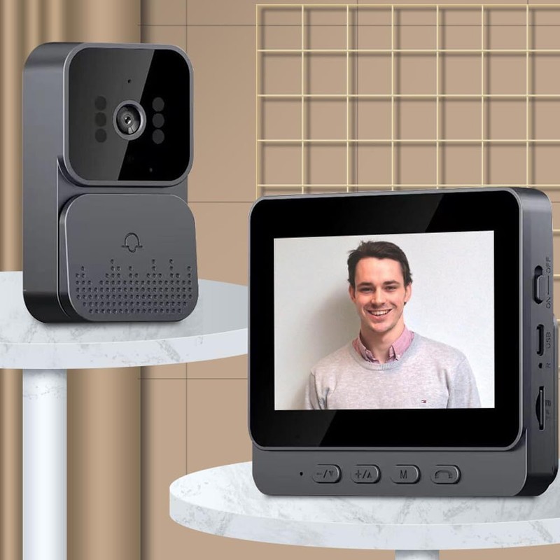 4.3'' Wireless Smart Doorbell Intercom System 1080P HD Door Bell Cameras Monitor gallery