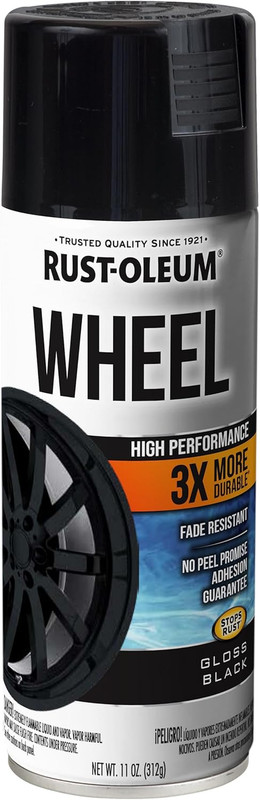 368076 High Performance Wheel Spray Paint, 11 Oz, Gloss Black gallery