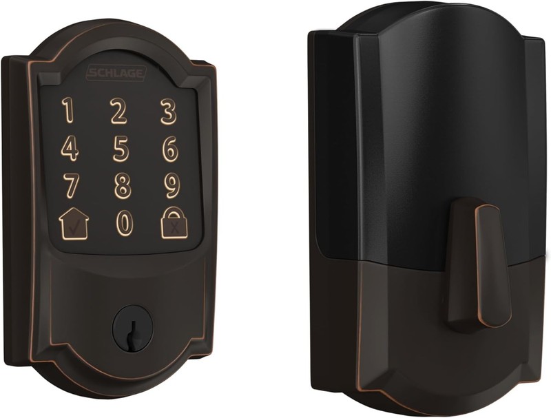 Schlage Encode Smart Wifi Deadbolt Lock for Front Door – Keyless Entry with App