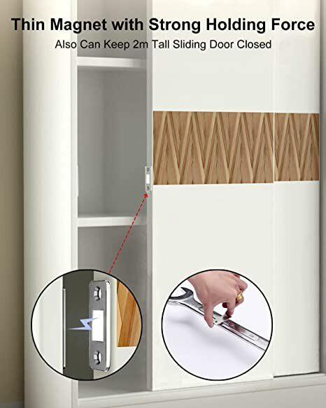 Ultra-thin Invisible Strong Magnetic Door Cabinet Closer Stoppers Punch-Free Lot gallery