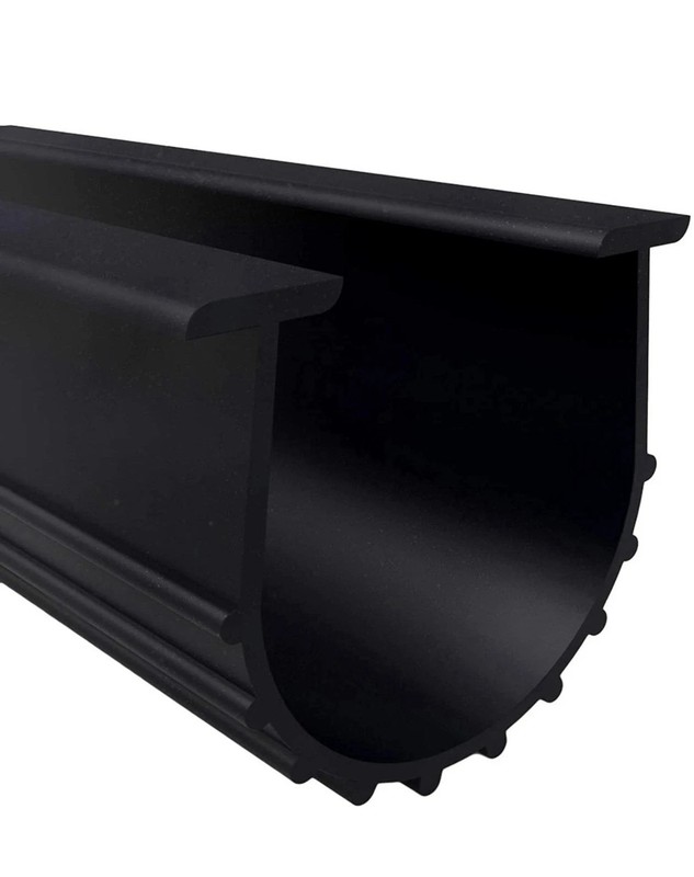 10FT Garage Door U-Bottom Weather Stripping Rubber Seal Strip Replacement T Ends