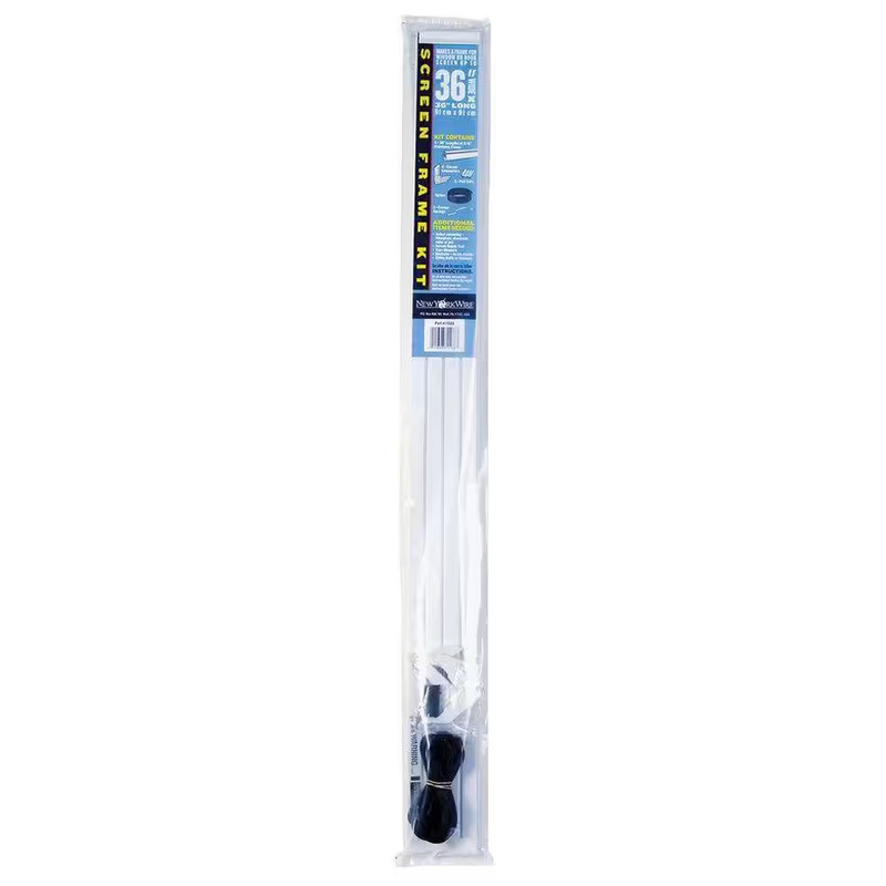 5/16 In. X 36 In. White Aluminum Screen Frame Kit