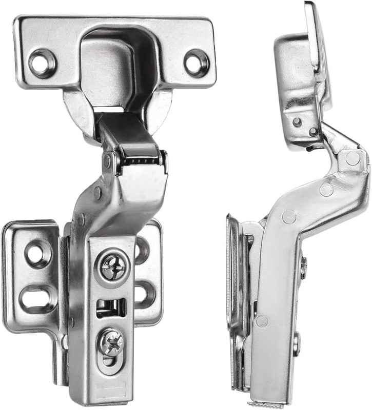 2Pcs Inset Cabinet Hinge Frameless Concealed Door Hinges European Soft Closing F