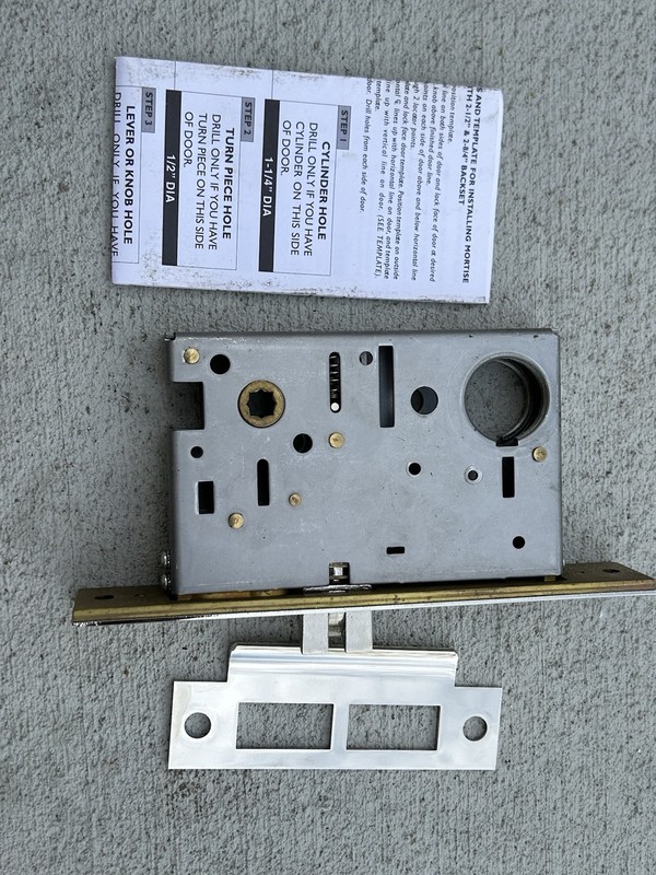 MADE IN PORTUGAL AZT MORTISE LOCK CASE PASSAGE PN # 1650.25.70.LL.36 Case Only