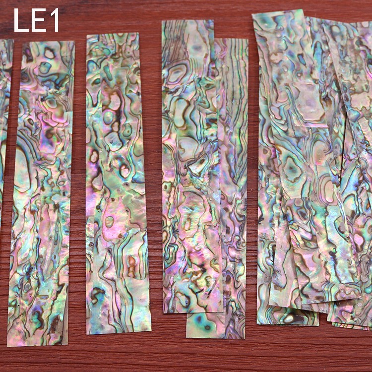 Artificially Coloured Shell Fragments Ultra-thin Plate Sheet 12cm×2cm 12cm×5cm