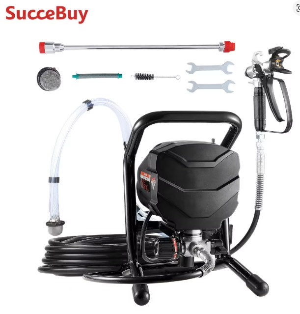 SucceBuy 650W Airless Paint Sprayer 3000PSI Electric High Pressure Machine