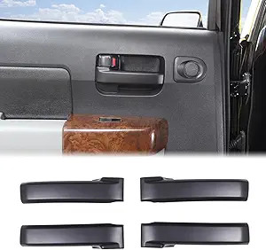 Inner Front Rear Door Handle Protective Trim Cover Compatib Color: Matte Black
