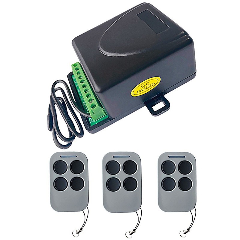12-24V Universal 2-Channel Receiver 433.92MHz Remote Control Rolling Fixed Code