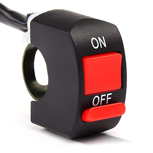 Motorcycle Handlebar Switch On Off Toggle Switch with Push Button for U5 Black gallery