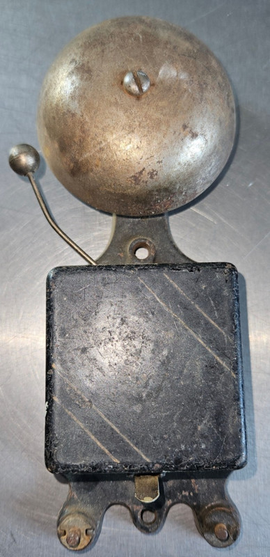 Antique Electric Doorbell Ringer Alarm School Door Bell *Untested* Offered As De
