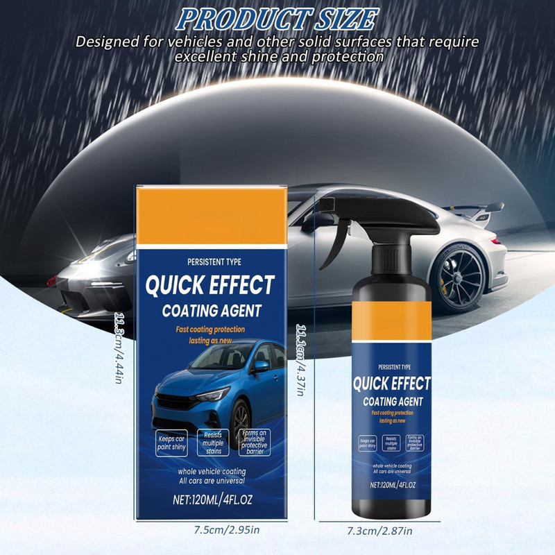 Car Quick Coating Spray, 2-Pack, Advanced Paint Protection, Vehicle Detailing Sh gallery