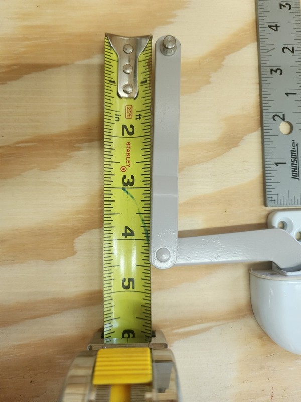 RH Inverted Split Arm Roto Operator, Vinyl App. WHITE gallery