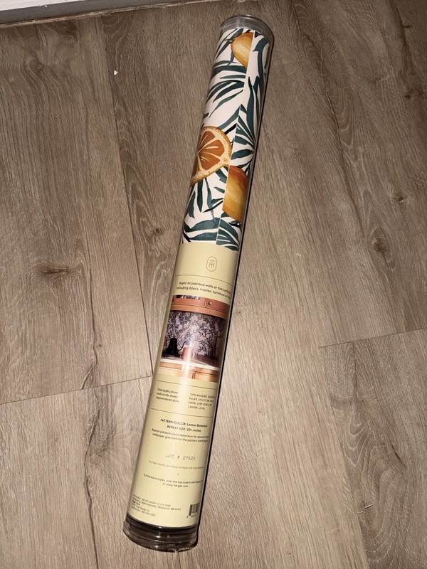 Threshold Peel & Stick Vinyl Wallpaper Botanical Lemon 20.5 in x 16.5 ft gallery