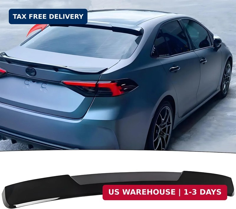 Rear Window Roof Spoiler Visor Wing Compatible with Toyota Corolla Sedan L/LE/SE