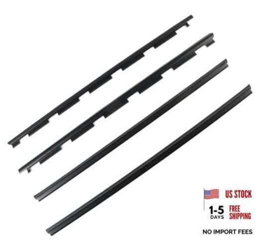 4PCS Window Molding Trim Weather Compatible Silverado 1500/2500/3500
