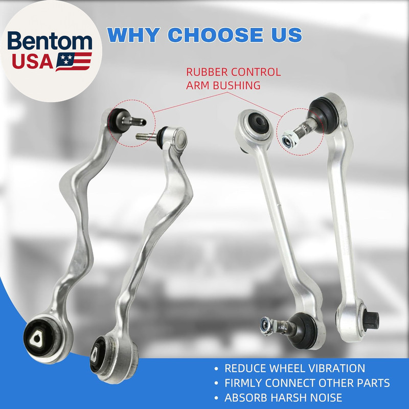 Front Suspension Control Arm Kit Compatible with BMW 1 3 Series E90 E91 E92 E87 gallery