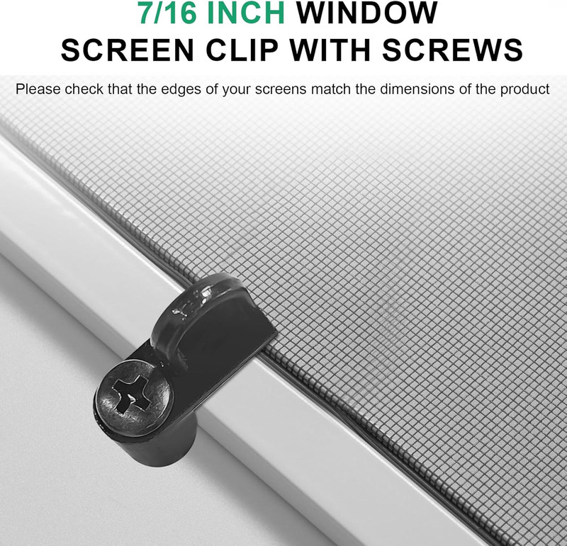 Screen Door Clips, 12 Pack Window Screen Clip for Storm Panels, Storm Door Clips gallery