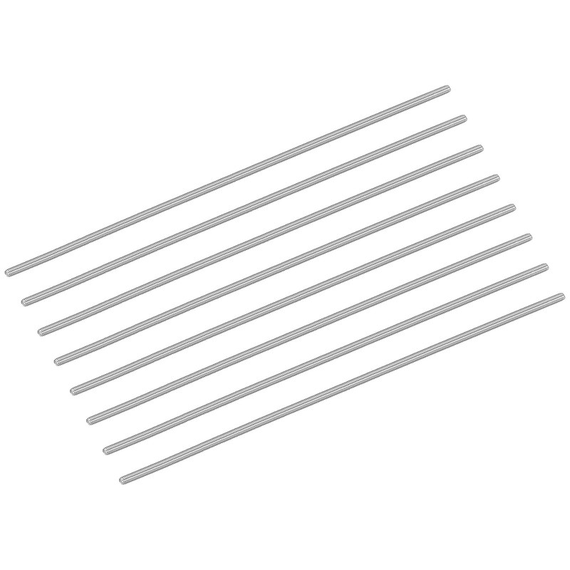 8Pcs M4-0.7x250mm Fully Threaded Rods, 304 Stainless Steel Thread Bar Studs
