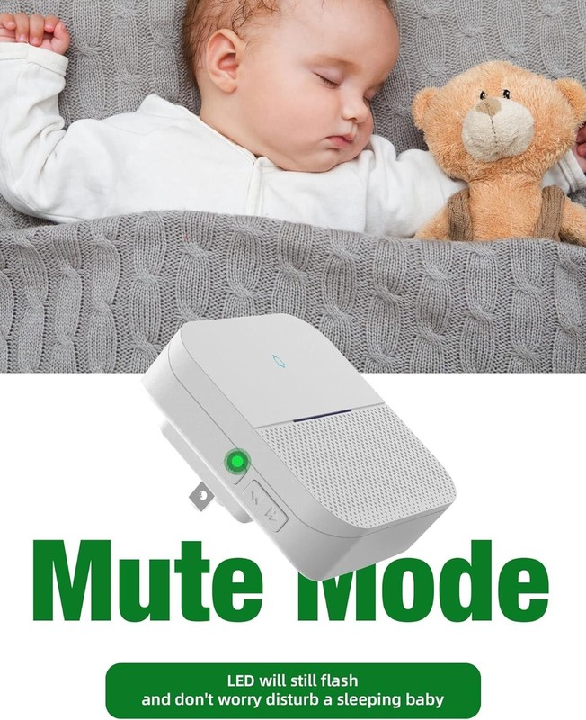 Timbre Inalambrico De Puerta Para Casa Impermeable Kit Wireless Door Bell 1,000p gallery