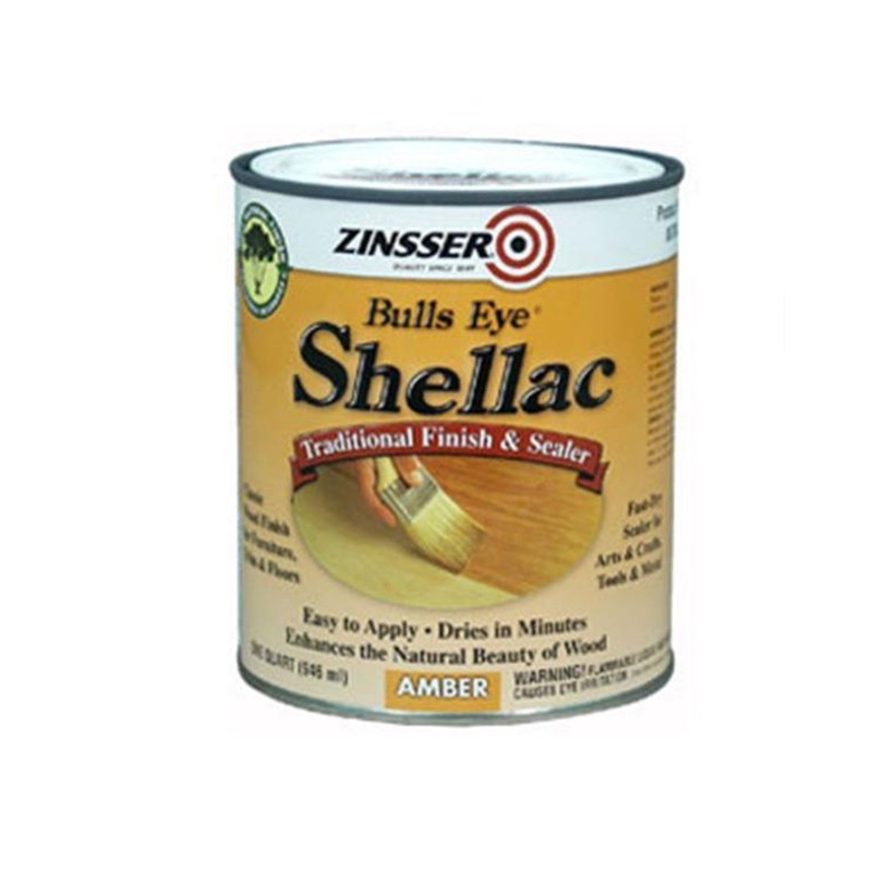 Bulls Eye Amber Shellac Quart