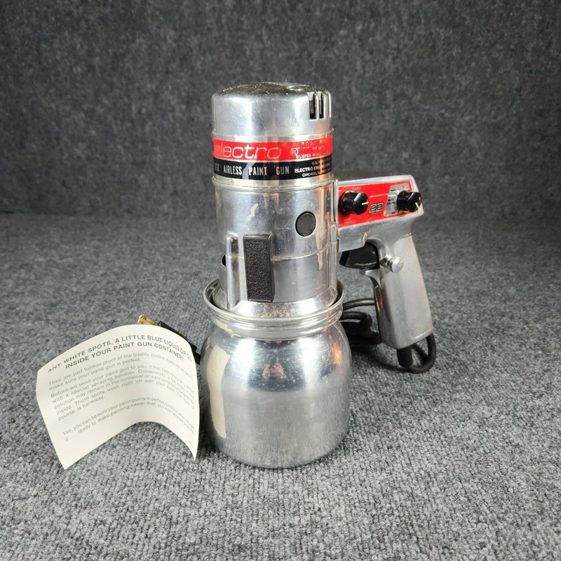 Vintage Electro Model 2400 Solid State Rotary Airless Paint Gun Sprayer – TESTED
