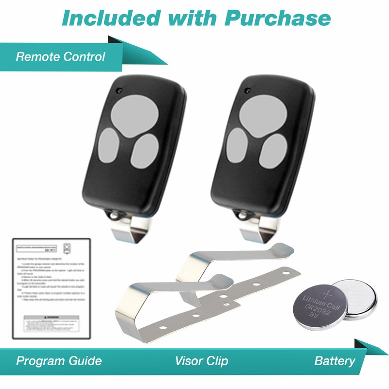 2 For Wayne Dalton 372310 Garage Door Car Remote 3973C 372MHz 3 Button-300643