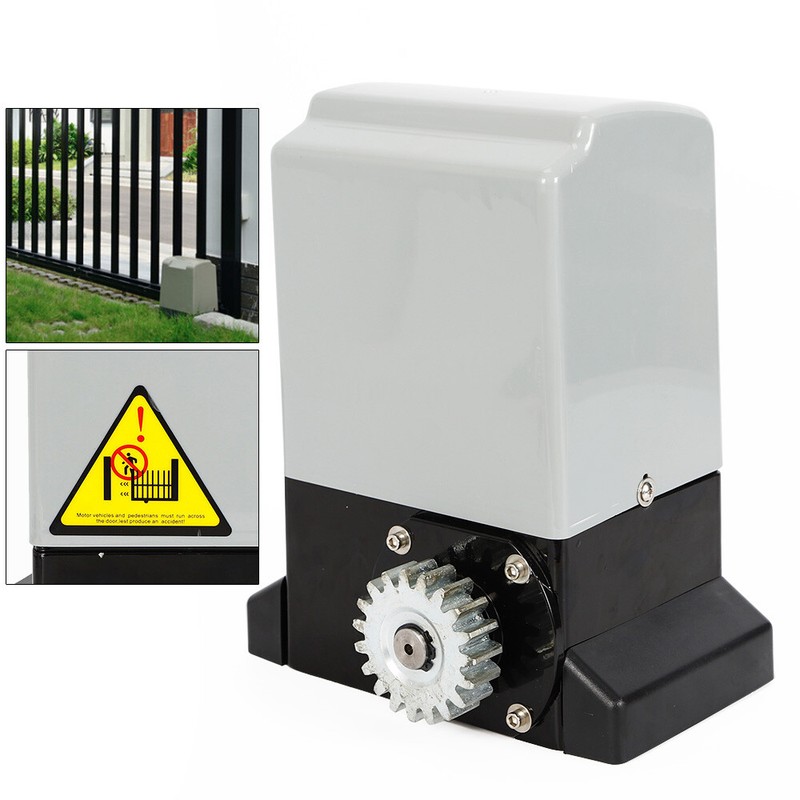 Electric Automatic Sliding Gate Opener 1400Lbs Motor Remote Kit 110V 370W New