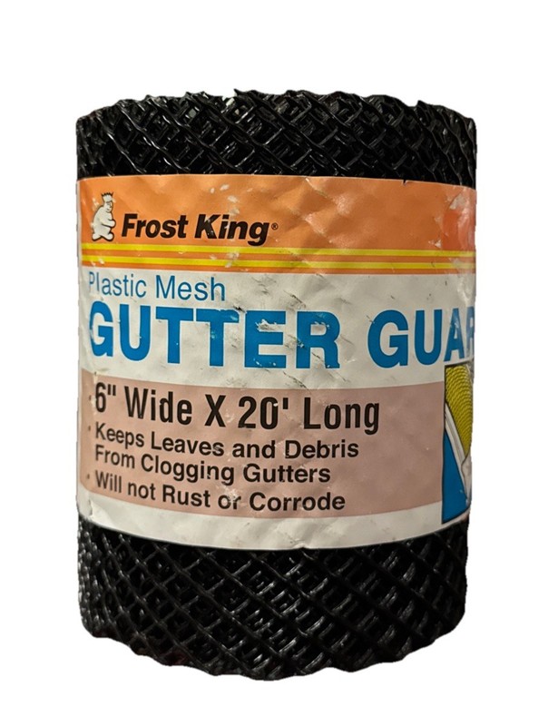 Frost King Plastic Mesh Gutter Guard 6 W x 20’L / Keeps Leaves & Debris Out