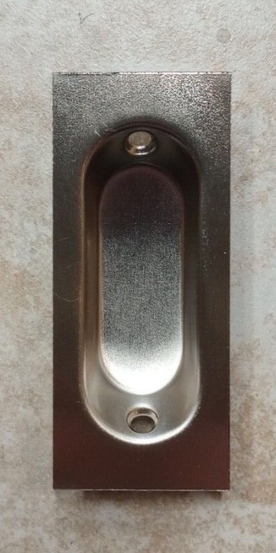 Small Rectangular Flush Finger Cup Pull Sliding Door Hardware Choice of Finish