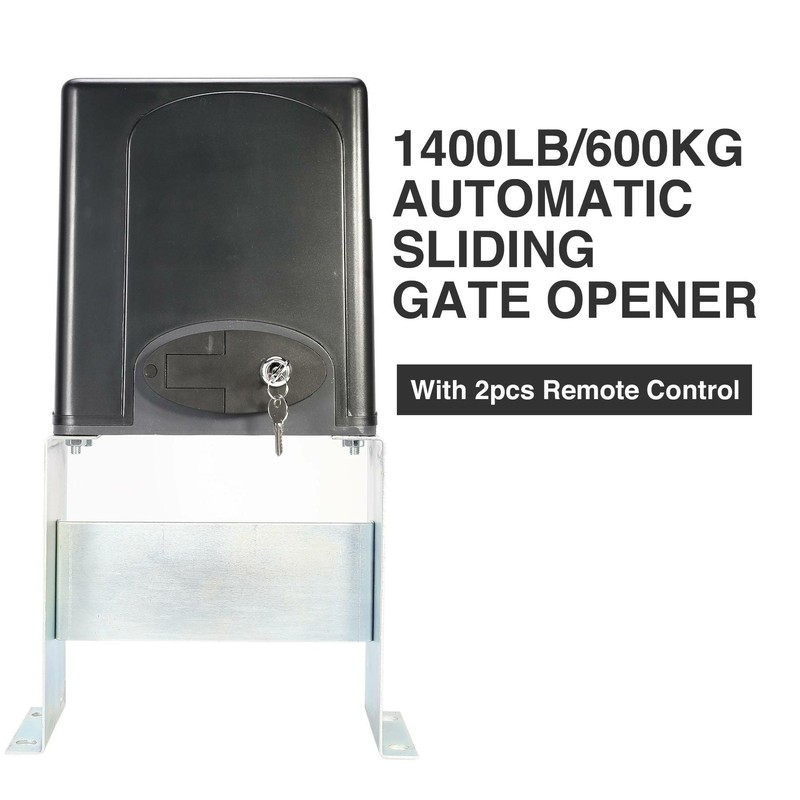 1400lb High Speed Sliding Gate Opener AC Motor Remote Control Auto-sensing