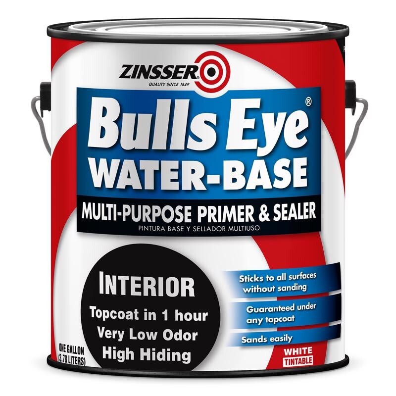 Zinsser Bulls Eye White Tintable Flat Multi-Purpose Primer and Sealer 1 gal
