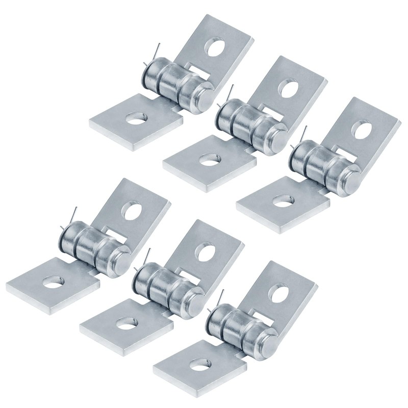 6 Pcs 2-Hole Adjustable Hinge Bracket for 1-5/8 Inch Strut Channel 7/32"