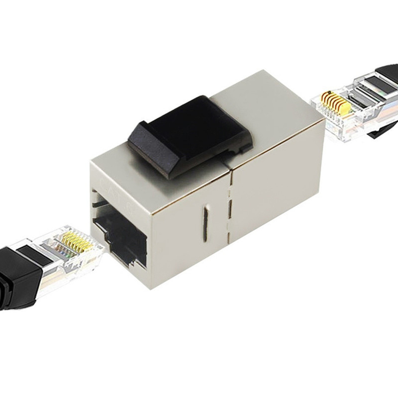 4pcs Stainless Steel CAT6A Shielding Module for High Performance Networks gallery