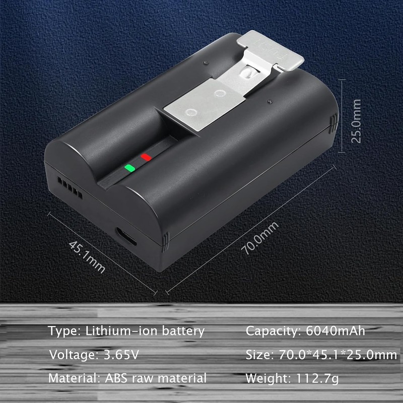 2-Pack 6040mAh Replacement Battery for Ring Doorbell gallery