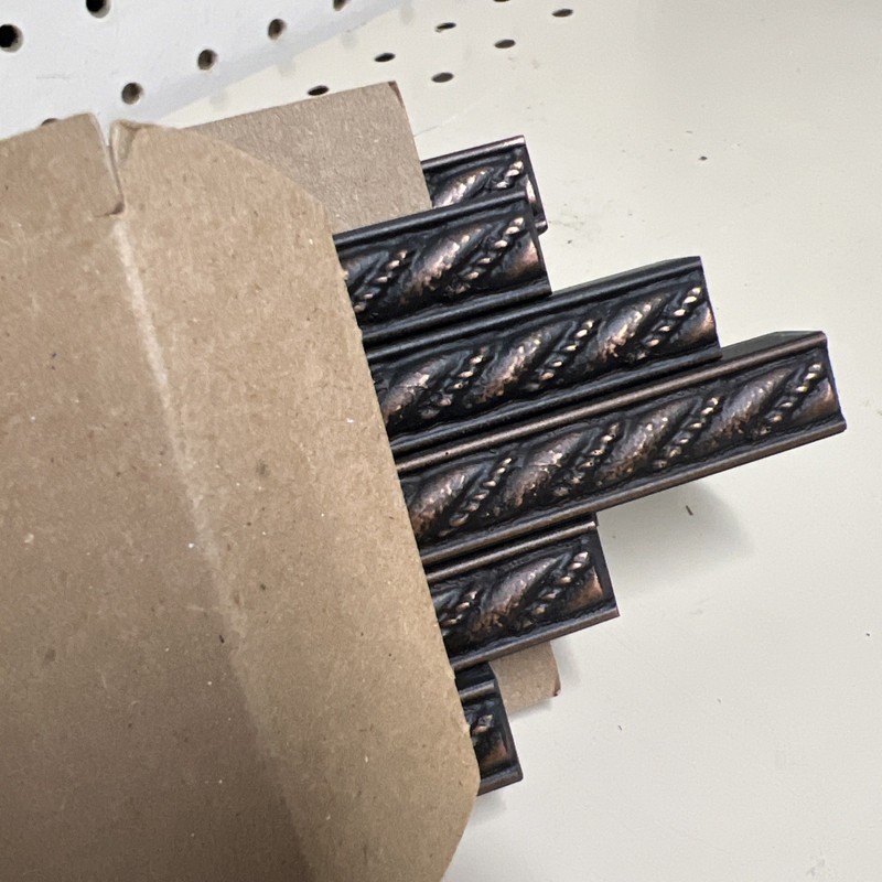 12 Questech Composite Trim Tile .5x12 Braided Rope Listel Oil Rubbed Bronze gallery