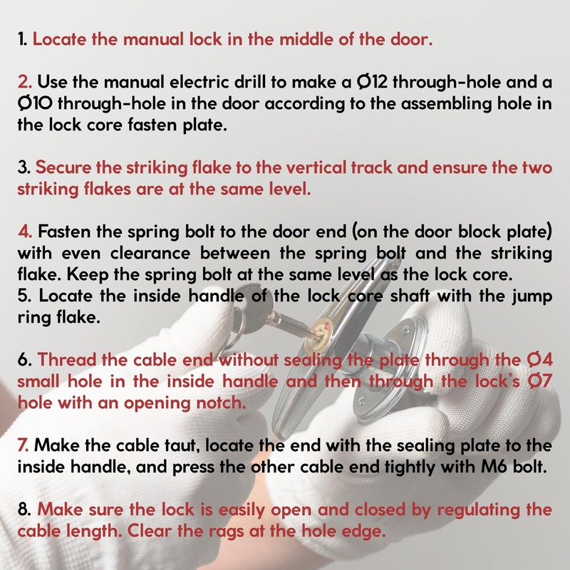 Garage Door Lock Kit, Complete Set with Spring Latch and Keyed Handle, Home I... gallery