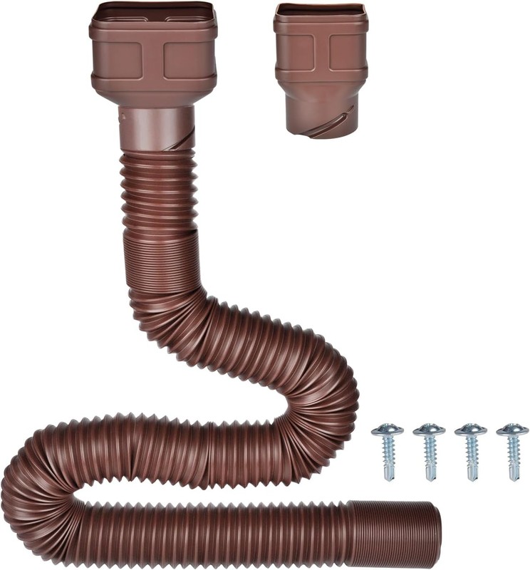 7Ft Long Gutter Downspout Extensions, Outer Diameter 3″ Downspout Extender for R