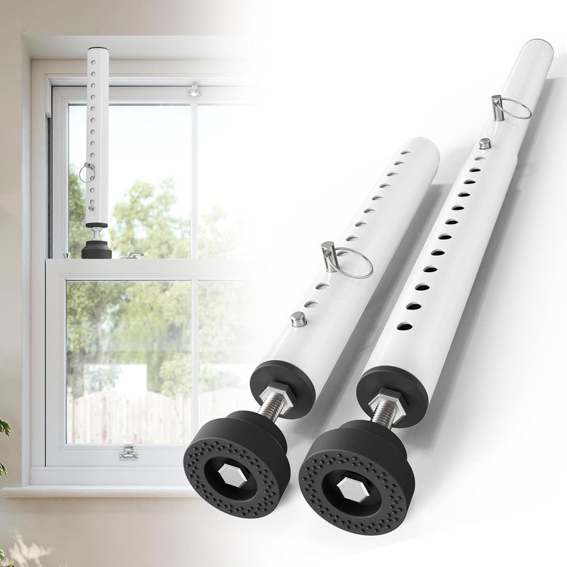 1 Pack Window Security Bars Adjustable 11"-18",Portable Small Sliding Window Loc gallery