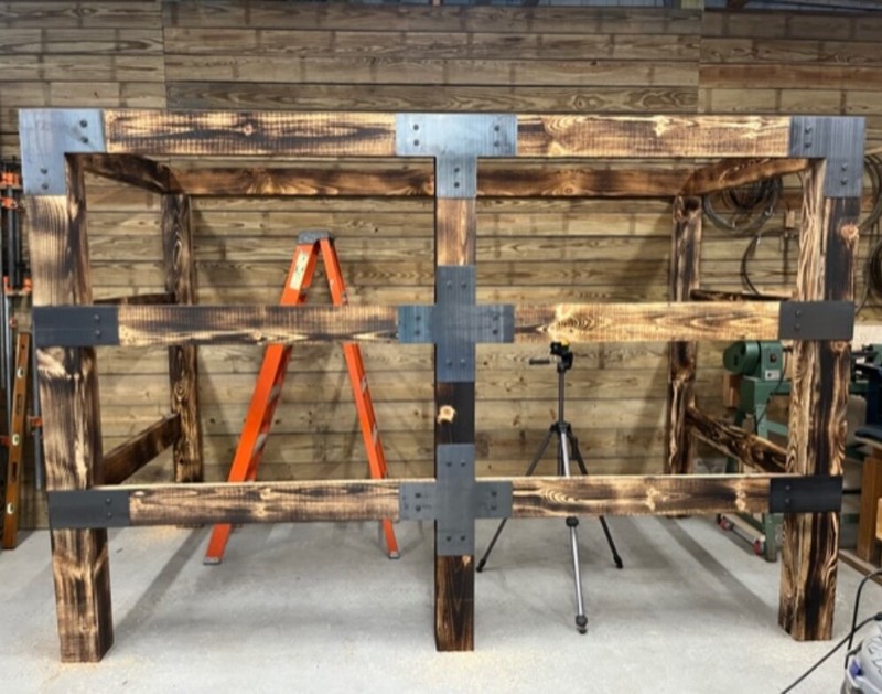 PostHugger™ Flat X™ Cross Bracket | For 4x4 (3.5"x3.5") Posts gallery