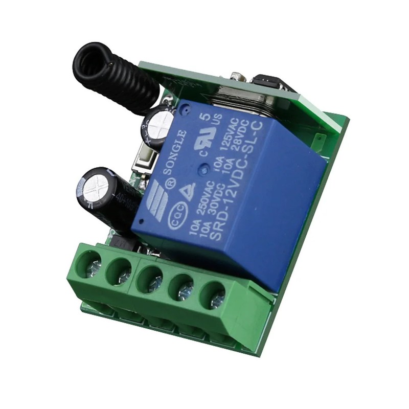 DC 12V 433MHz RF Wireless Remote Control Switch 1CH Receiver 2CH Transmitter gallery