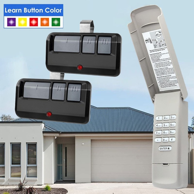 2PCS Garage Door Opener Remote Control W/ 877MAX Garage Door Keypad For 893MAX gallery
