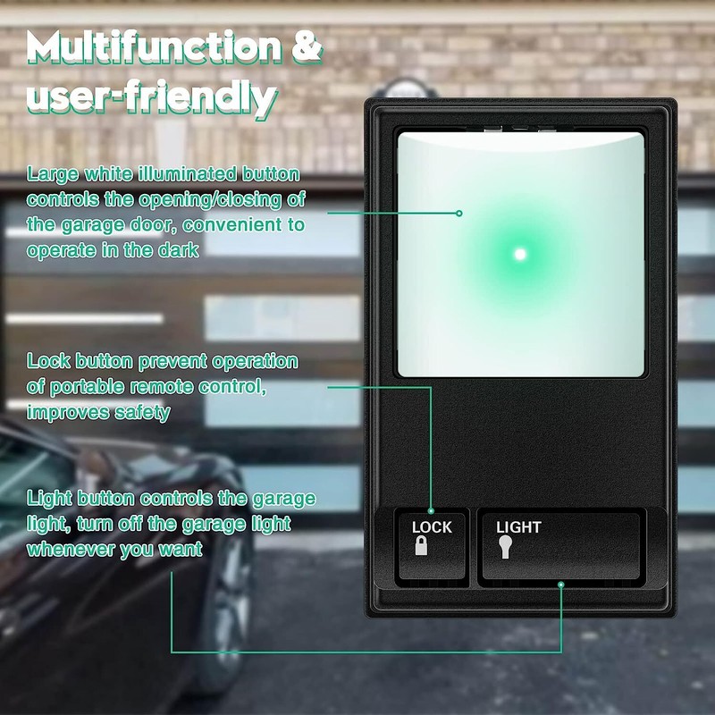 For Liftmaster 41C494 Wired Remote Multi-function Wall Mount Wall Control Panel gallery