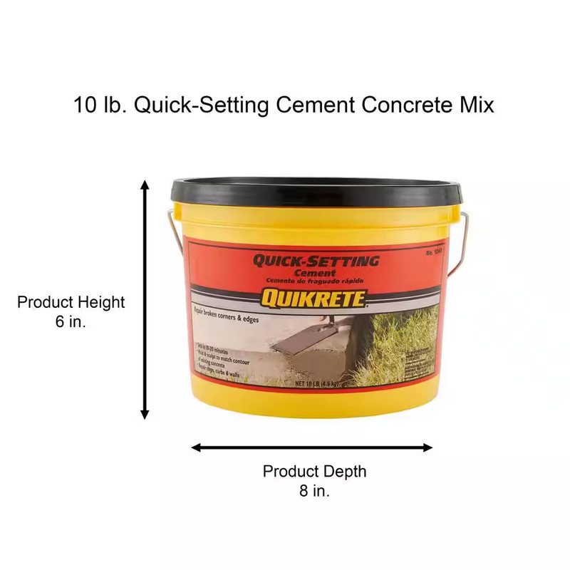 10 lb. Quick-Setting Concrete Mix - Fast and Easy Cement Solution NEW gallery