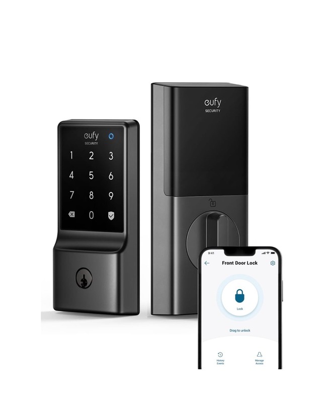 eufy Security Smart Lock C210, Keyless Entry Door Lock, Built-in WiFi Deadbol…
