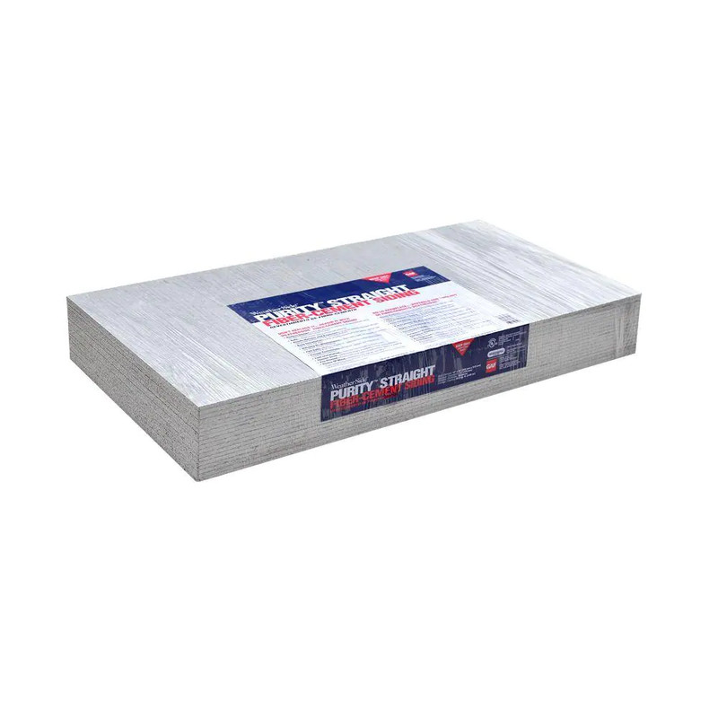 (18-Bundle) Weather Side Purity Straight Fiber-Cement Siding Shingle 12" x 24" gallery