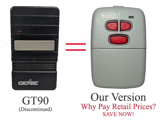 Genie GT90 Compatible Remote Control AT90 MAT90 Made in USA!!!!