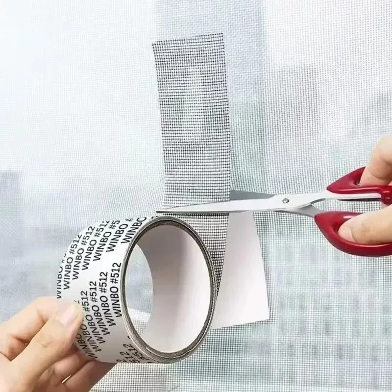 Screen Patch Repair Kit Window Repair Tape Fiberglass Covering Mesh Tool 5*200cm gallery