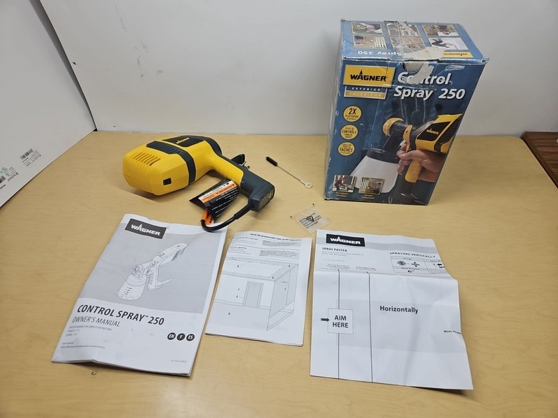 Wagner #0529144 Control Spray 250 Paint Sprayer, Works, Gun ONLY, AS SHOWN